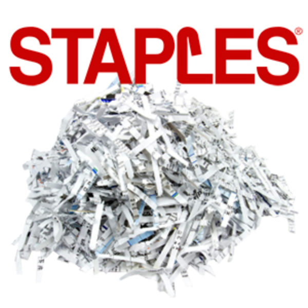 Staples Free Paper Shredding Oh Yes It's Free