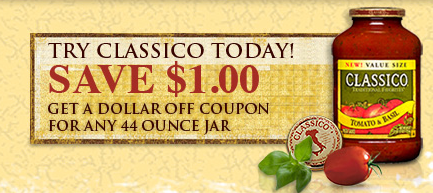 Classico Sauce Coupon