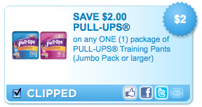 Pull-Ups Coupon