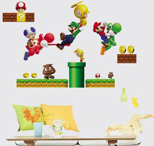 Super Mario Removable Vinyl Wall Art Just $4.84 + Free Shipping