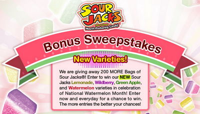 Win New Varieties of Sour Jacks