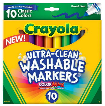Crayola Washable Markers (10 Count) Just $1.97 (Reg $7.99)