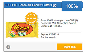 SavingStar Freebie: Free Reese’s Peanut Butter Egg W/ Coupon