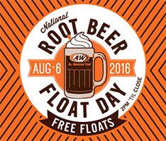 A&W: Free Root Beer Float - Aug 6th