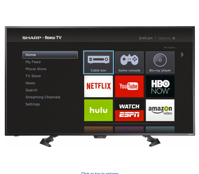 Sharp 50” Class LED 1080p Roku TV