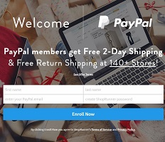 PayPal: Free ShopRunner Membership