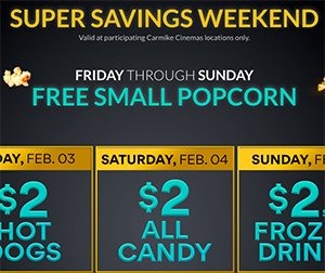 Carmike Cinemas: Free Small Popcorn on Sunday