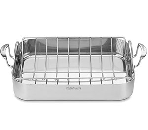 Cuisinart Stainless Rectangular Roaster w/ Rack Just $47.46 (Reg $180) + Prime