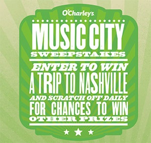 O’Charley’s: Win a Trip to CMA Fest Nashville