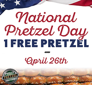 Philly Pretzel Factory: Free Pretzel – April 26