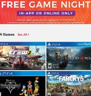 Redbox: Free Game Rental – Ends 7/23