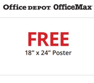 Office Depot: Free 18″ x 24″ Poster