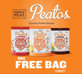 Free Bag of Peatos Puffed Snacks – Ends July 11