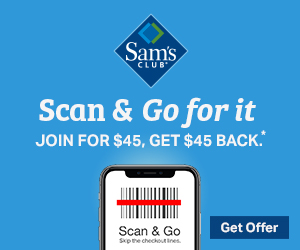 Sam’s Club: Get $45 off $45