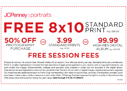 Expired JCPenney Portraits Coupons