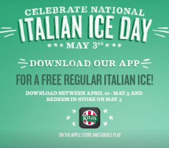 Free Rita’s Italian Ice – May 3rd