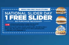 White Castle: Free Slider - 5/15 Only