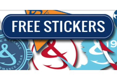 Free Hook & Tackle Stickers W/ SASE