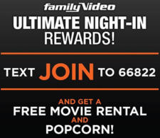 Family Video: Free Movie Rental & Popcorn