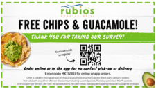 Rubio's Coastal Grill: Free Chips & Guacamole