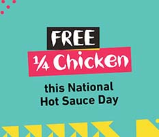 Free Nando’s 1/4 Chicken on Jan 22