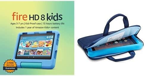 Get the Amazon Fire 8 Kids Tablet and Kids Zipper Sleeve at an Unbeatable Discount!