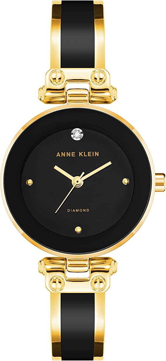 Get the Anne Klein Women’s Genuine Diamond Dial Bangle Watch for $27.96 on Amazon