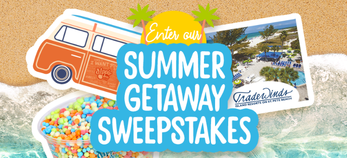 Enter the Dippin’ Dots Summer Getaway Giveaway daily
