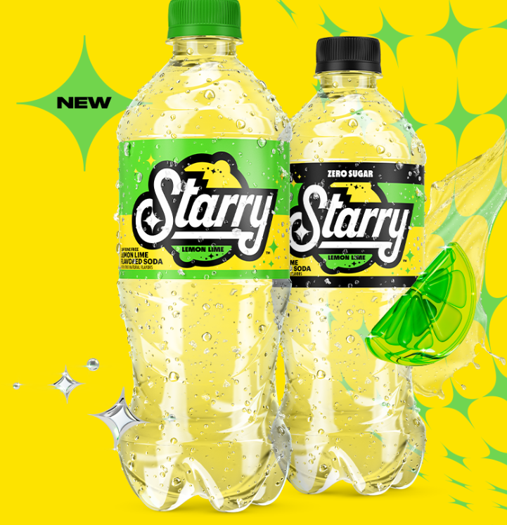 FREE STARRY Lemon Lime Flavored Soda with a Walmart Gift Card