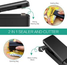 Keep Your Snacks Fresh with the Mini Bag Sealer 2 in 1