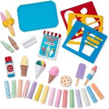 Melissa & Doug Ice Cream Shop Chalk Play Set at Just $9.83