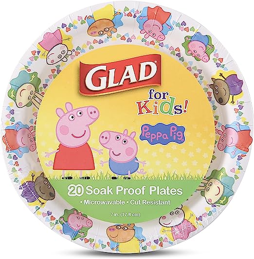 Amazon’s Glad for Kids Peppa Pig Paper Plates