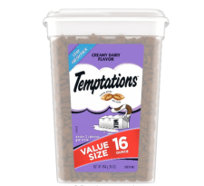 Get $20 Off TEMPTATIONS Classic Cat Treats Creamy Dairy Flavor on Amazon