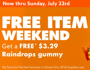 Exclusive Big Lots Rewards Deal – Free Raindrops Gummy Candy