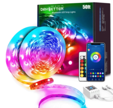 DAYBETTER 50ft Bluetooth LED Strip Lights