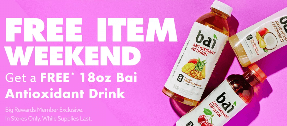 Free Bai Antioxidant Drink at Big Lots