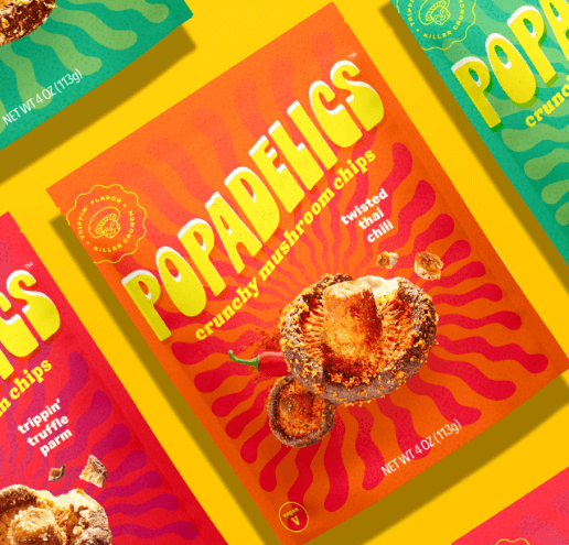 Possible FREE Bag of Popadelics Crunchy Mushroom Chips after Cash Back Rebate