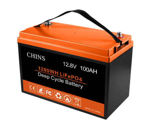 CHINS 12V 100AH LiFePO4 Lithium Iron Battery