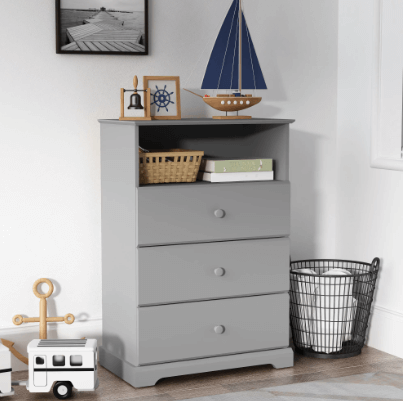 Campbell Wood 3-Drawer Kids Dresser