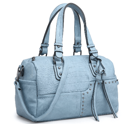 Dasein Women Soft Vegan Leather Barrel Bag $39.99