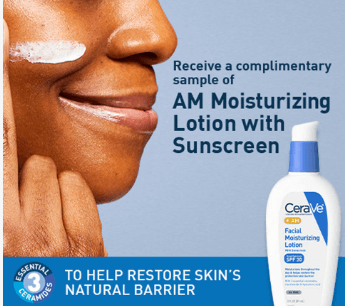 Free sample of CeraVe AM Facial Moisturizing Lotion