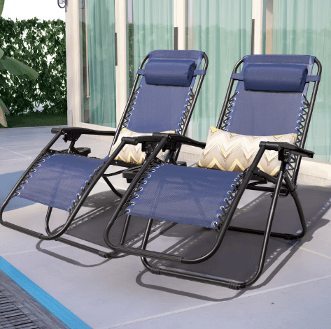 Lacoo’s Zero Gravity Patio Chairs $69.99 at Walmart