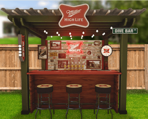 Win a Miller High Life backyard ‘dive bar’ or $10,000