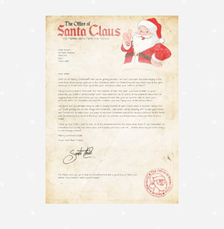 Spread Christmas Joy with Customized Letters from Santa