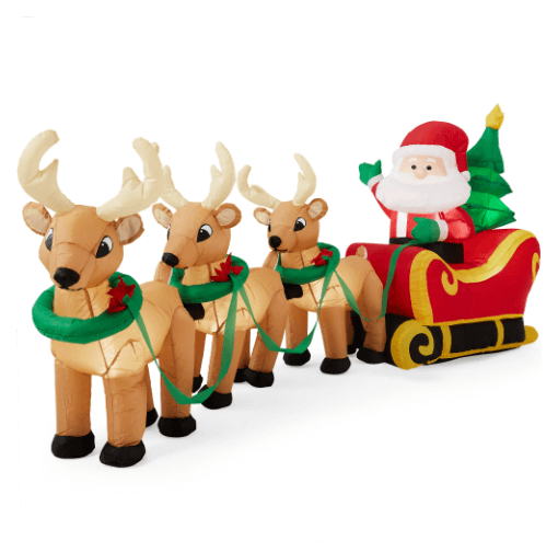 Lighted Inflatable Christmas Decor: $54.99