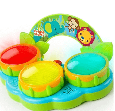 Bright Starts Safari Beats Musical Drum Toy at Walmart