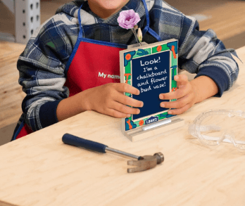 Free Chalkboard Message Center Workshop for kids