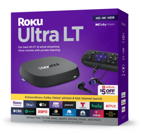 Roku Ultra LT Streaming Device $49.42 at Walmart