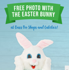 Cabela's & Bass Pro: Free Photo w/ Easter Bunny