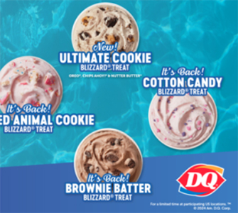 Dairy Queen: Buy One, Get One Free Blizzard Starts- April 1 – 14
